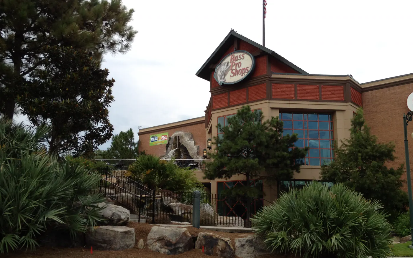The Bass Pro Shops entrance at Savannah Mall on Abercorn Street in Savannah’s Southside